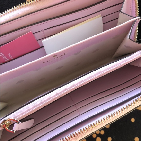 Kate Spade Flock Party Applique Parrot Zip Wallet - Picture 4 of 6